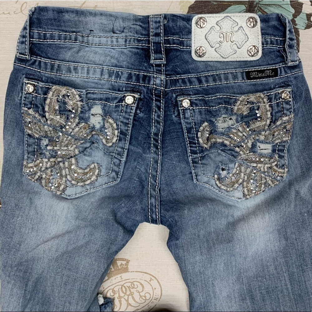 Miss me signature‎ skinny embellished denim jeans